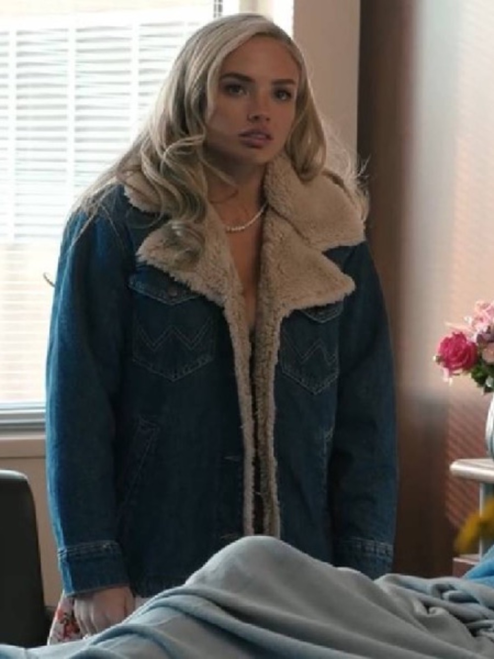 Wrangler Sherpa Lined Natalie Alyn Lind Denim Jacket